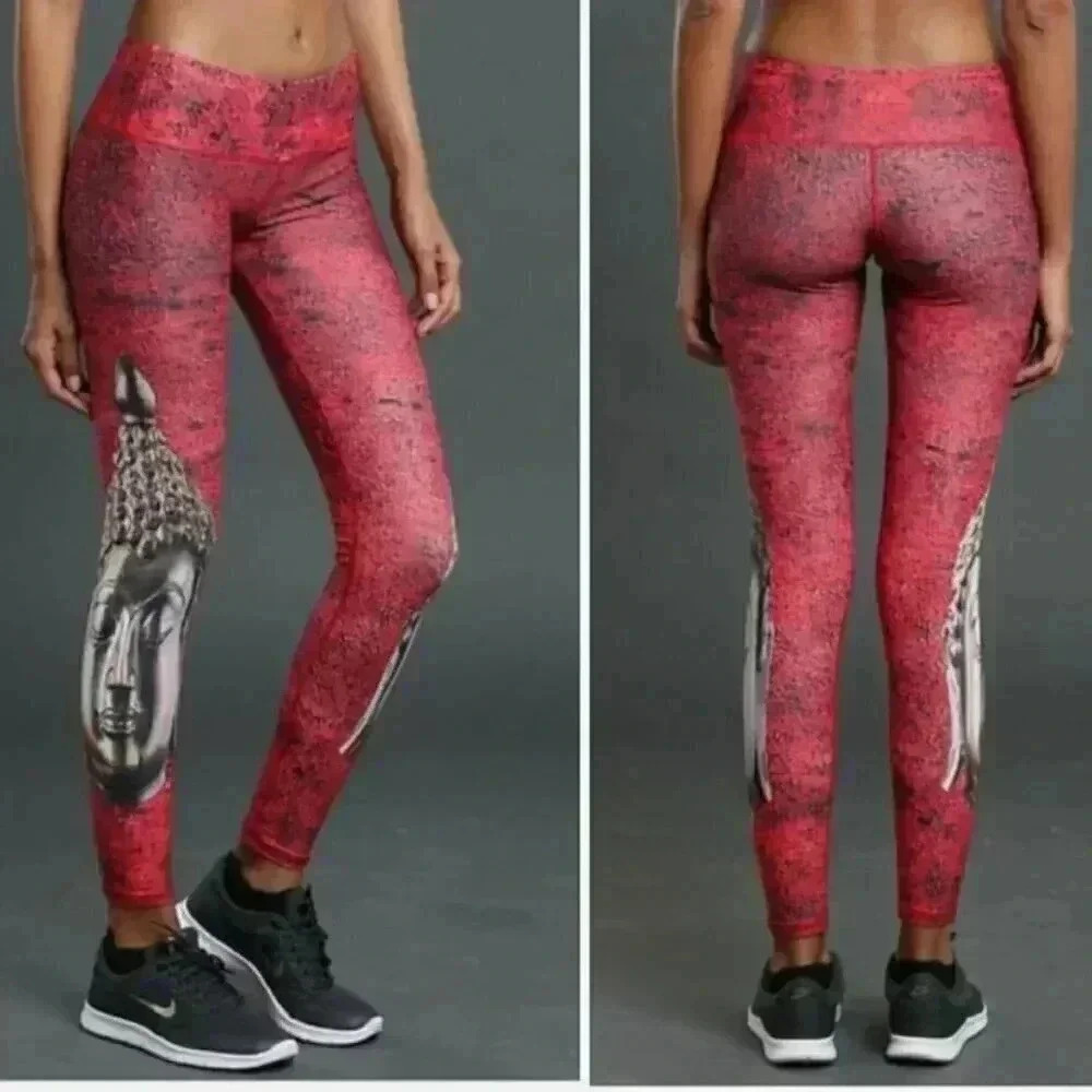 NOLI Yoga Wear Buddha Legging - Crimson - XS